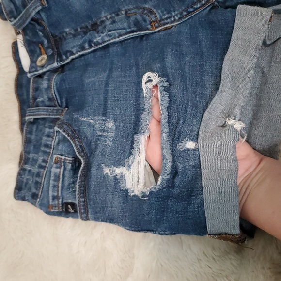 KanCan Distressed Denim Shorts 28/9 - Picture 6 of 10